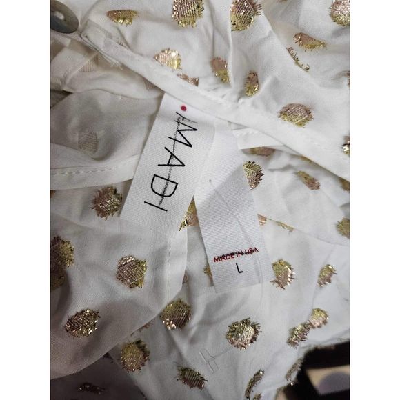 Anthropoligie Aria Shimmer Blouse Amadi Size L. B-5 - Picture 7 of 7